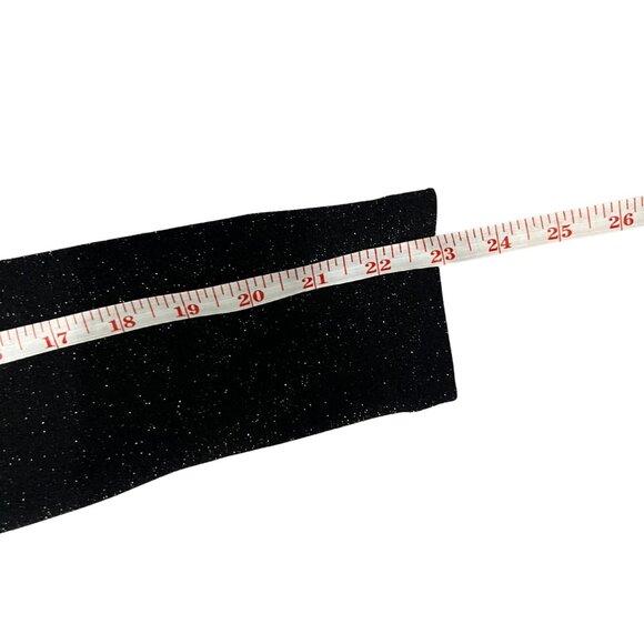 SHEIN Black Shimmer Bodycon Mini Dress XS Long Sleeve Party Glam - Picture 12 of 13